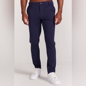 Redvanly Navy Blue Bradley Pull On Performance Golf Pants Size Large 34/30